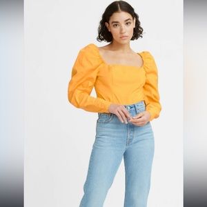 JUNIE MUTTON SLEEVE BLOUSE